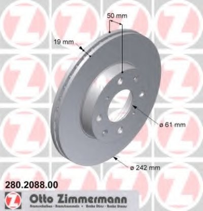 Тормозной диск ZIMMERMANN купить