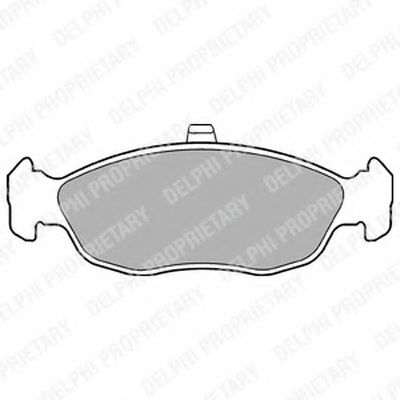 Дисковые тормозные колодки, комплект Klocek hamulcowy kpl. przуd CITROEN SAXO, XSARA