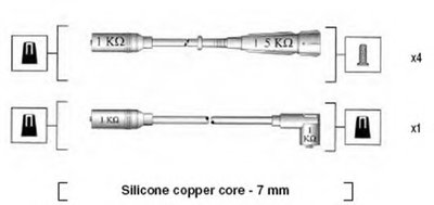 Комплект проводов зажигания MAGNETI MARELLI купить