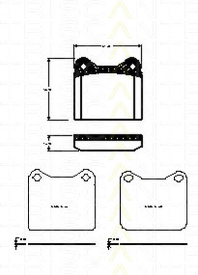 Комплект тормозных колодок, дисковый тормоз TRISCAN купить
