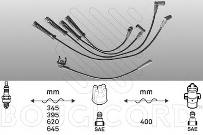 Комплект проводов зажигания BOUGICORD купить