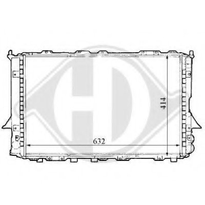Радиатор, охлаждение двигателя DIEDERICHS купить