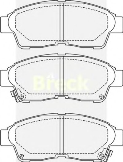 Комплект тормозных колодок, дисковый тормоз BRECK купить