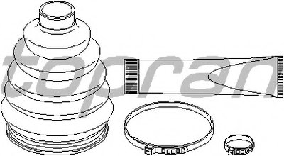 Комплект пылника, приводной вал TOPRAN купить