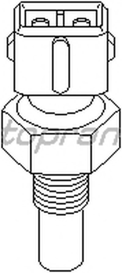 Датчик, температура охлаждающей жидкости TOPRAN купить