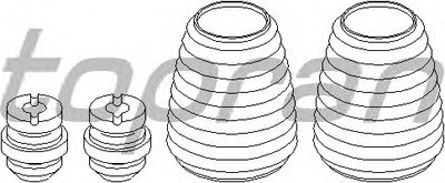 Пылезащитный комплект, амортизатор TOPRAN купить