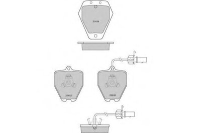 Комплект тормозных колодок, дисковый тормоз E.T.F. купить