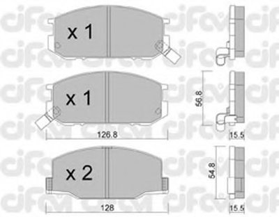 Комплект тормозных колодок, дисковый тормоз CIFAM купить
