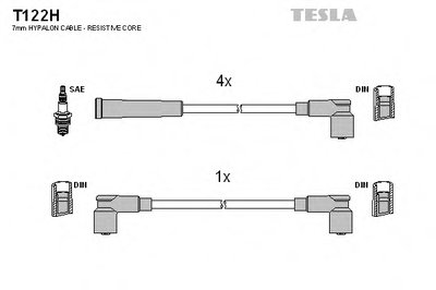 Комплект проводов зажигания TESLA купить