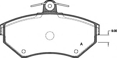 Комплект тормозных колодок, дисковый тормоз ADVANCE OPEN PARTS купить