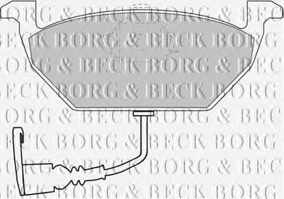 BBP1617 BORG & BECK - Гальмівні колодки до дисків