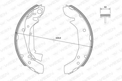 Комплект тормозных колодок WEEN купить