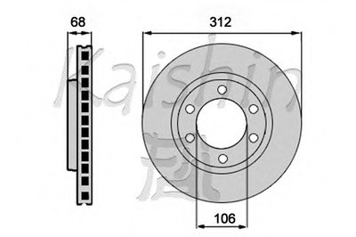 Тормозной диск KAISHIN купить