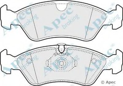 Комплект тормозных колодок, дисковый тормоз APEC braking купить