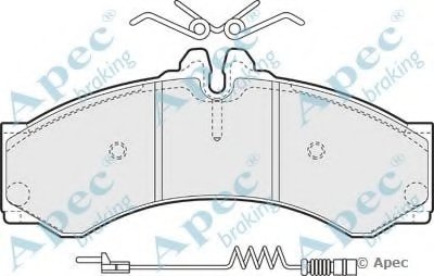 Комплект тормозных колодок, дисковый тормоз APEC braking купить