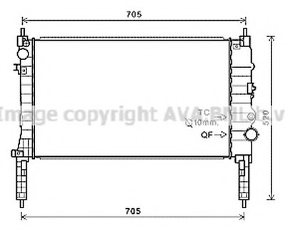 Радиатор, охлаждение двигателя AVA QUALITY COOLING купить