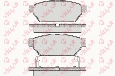 Комплект тормозных колодок, дисковый тормоз VILLAR купить