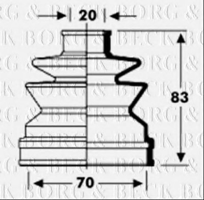 Пыльник, приводной вал BORG & BECK купить