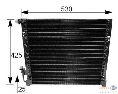 Конденсатор, кондиционер BEHR HELLA SERVICE HELLA купить