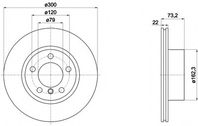 Тормозной диск пер. F20/F21/F30/F36 13- (PRO)