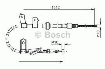 Трос, стояночная тормозная система BOSCH купить