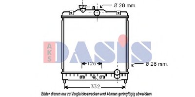 Радиатор, охлаждение двигателя AKS DASIS купить