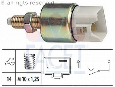 Выключатель фонаря сигнала торможения; Выключатель, привод сцепления (Tempomat) FACET купить