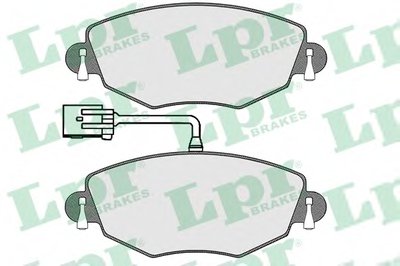 Комплект тормозных колодок, дисковый тормоз LPR купить