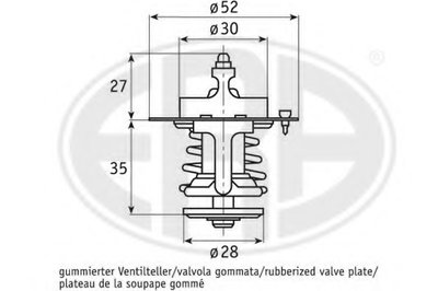 Термостат, охлаждающая жидкость ERA купить