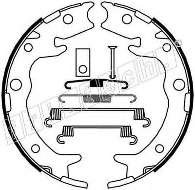 Комплект тормозных колодок, стояночная тормозная система fri.tech. купить