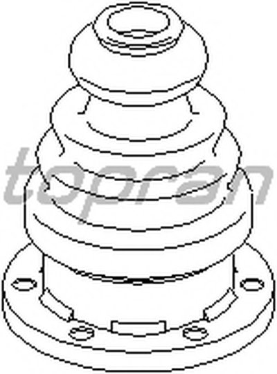 Пыльник, приводной вал TOPRAN купить