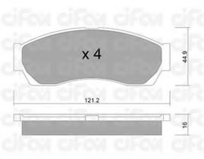 Комплект тормозных колодок, дисковый тормоз CIFAM купить