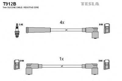 Комплект проводов зажигания TESLA купить