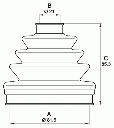 Комплект пылника, приводной вал SPIN OPEN PARTS купить