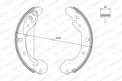 Комплект тормозных колодок WEEN купить
