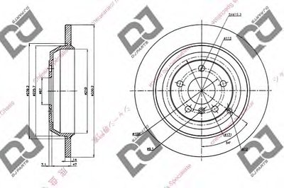 Тормозной диск DJ PARTS купить