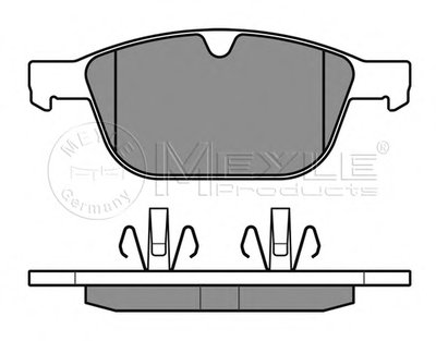 Комплект тормозных колодок, дисковый тормоз PLATINUM PAD MEYLE купить