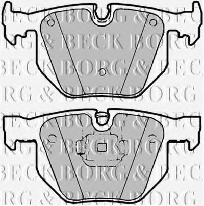BBP2183 BORG & BECK - Гальмівні колодки до дисків