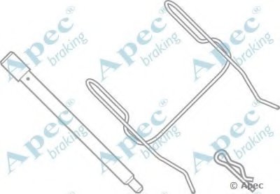 Комплектующие, тормозные колодки APEC braking купить