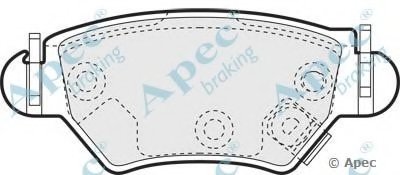 Комплект тормозных колодок, дисковый тормоз APEC braking купить