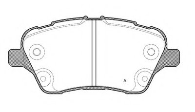 Комплект тормозных колодок, дисковый тормоз ADVANCE OPEN PARTS купить