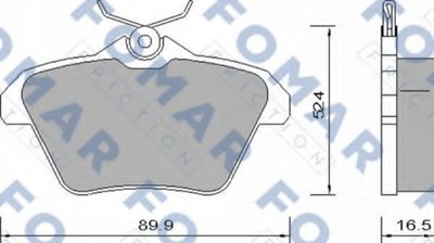 Комплект тормозных колодок, дисковый тормоз FOMAR Friction купить