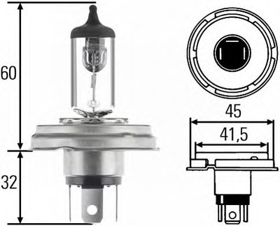 Лампа R2 12V 60/55W P45t