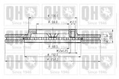 Тормозной диск QUINTON HAZELL купить