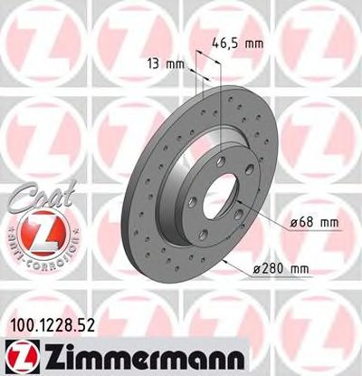 Тормозной диск SPORT BRAKE DISC COAT Z ZIMMERMANN купить