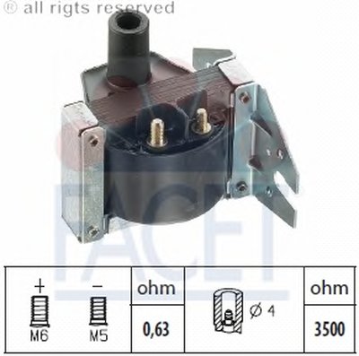 Катушка зажигания Audi 80,90,100 1.6-2.2I 86-91