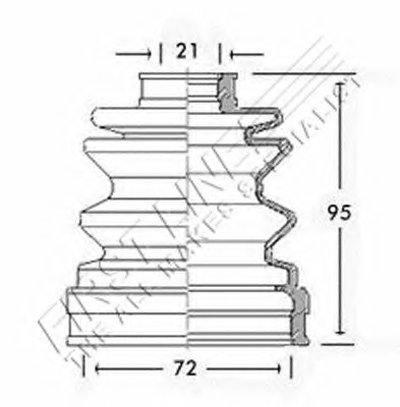 Пыльник, приводной вал FIRST LINE купить