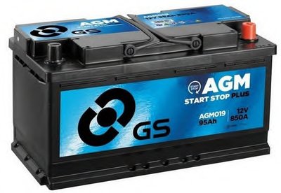 Стартерная аккумуляторная батарея GS AGM Stop Start Plus GS купить