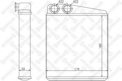 Теплообменник, отопление салона STELLOX купить