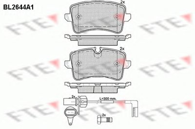 Комплект тормозных колодок, дисковый тормоз FTE купить